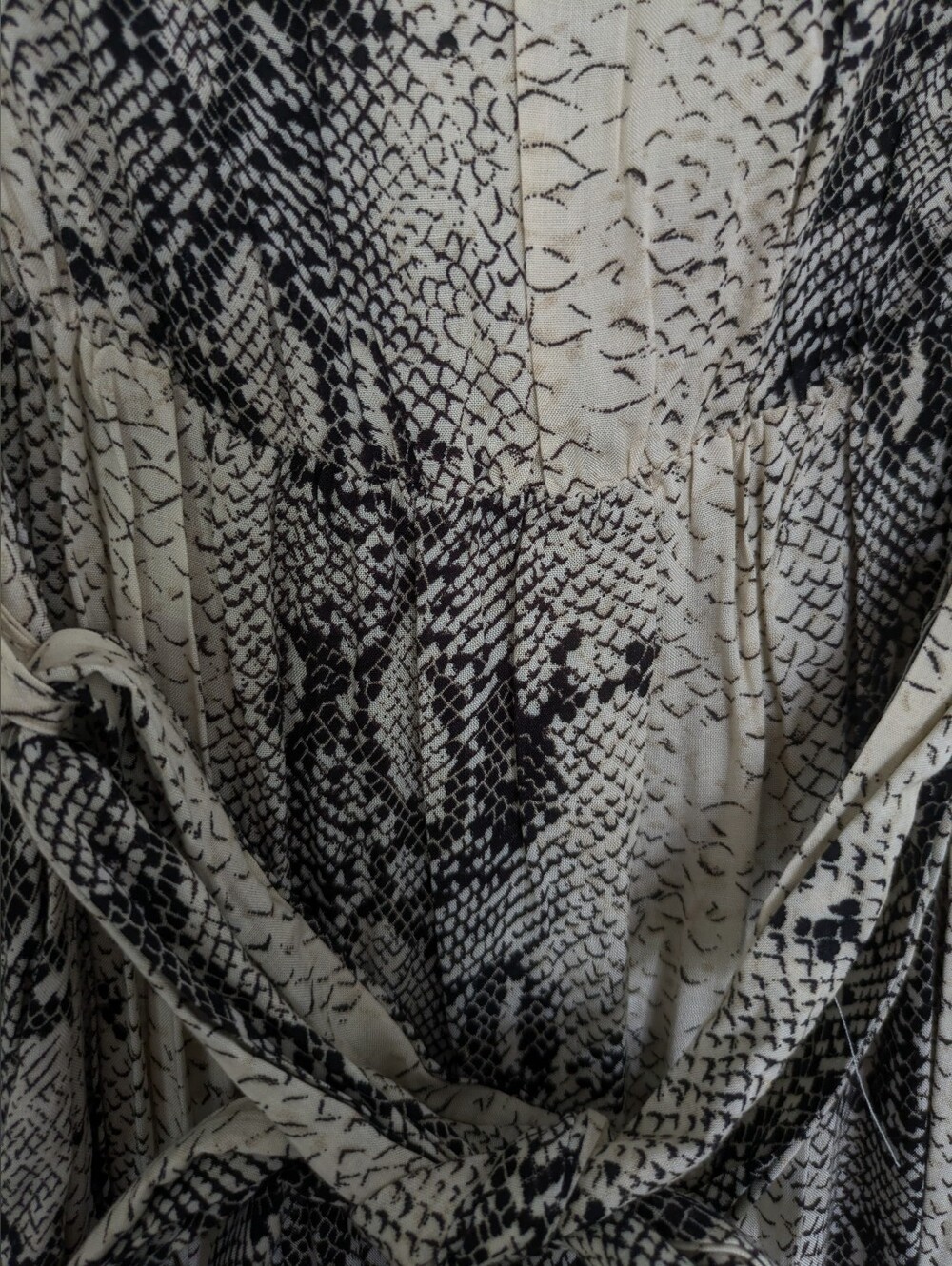 Paper Heart Snake Skin Print Wrap Dress Size S NWT - Picture 9 of 11